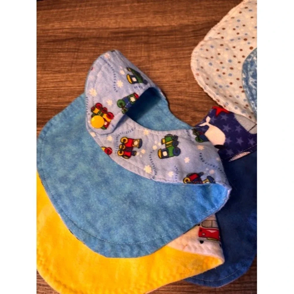Cute Baby Bibs & Burp Cloths Multi Pattern Cars Trains Whales‎ Toddler Drool